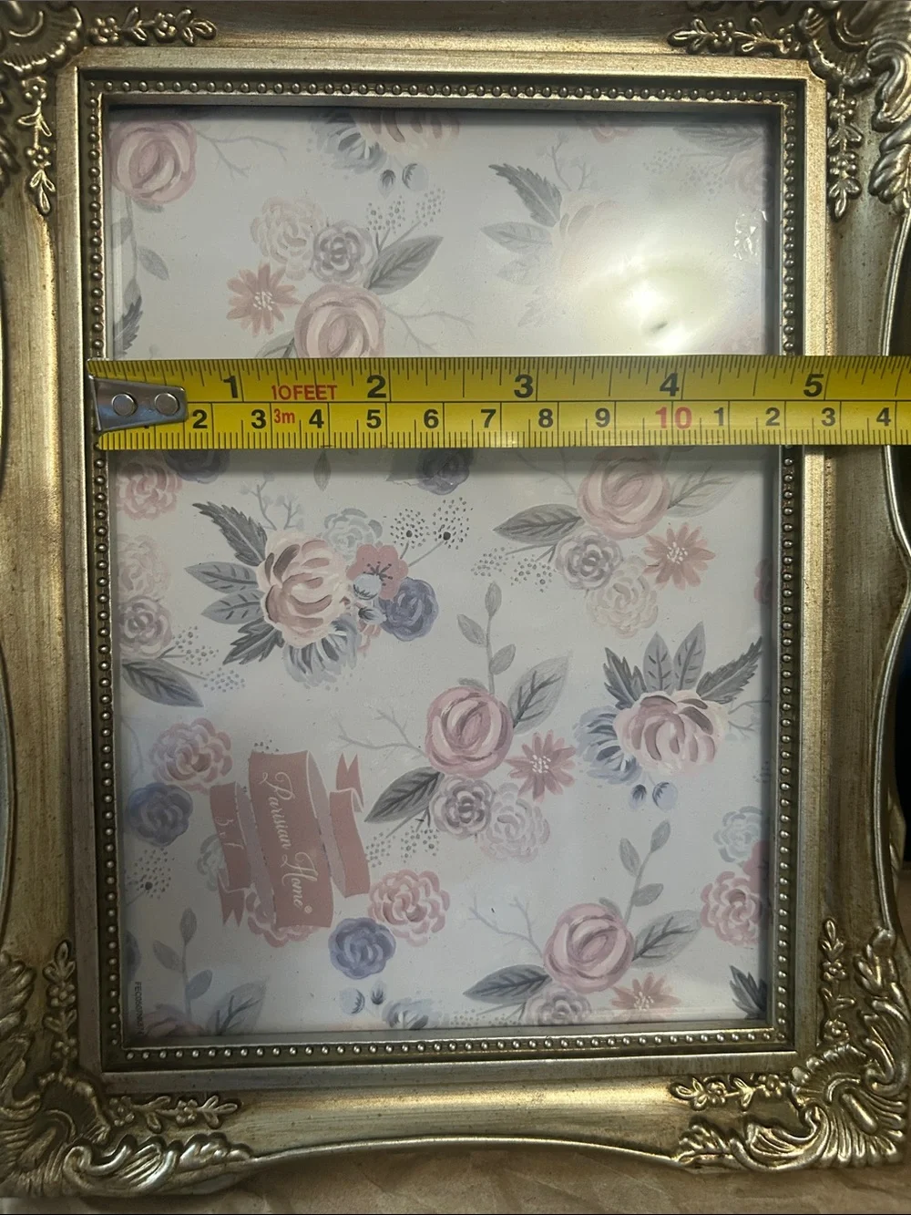 Set of 2 Parisian Home Picture Photo Frames 5 x 7”. Antique silver tablet top